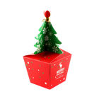 Natale divertente che imballa logo della scatola dell'albero delle scatole che stampa i piccoli contenitori di regalo