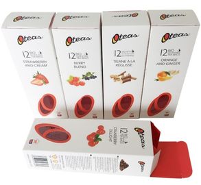 Scatola di d'imballaggio della scatola di carta il tè su ordinazione eliminabile dell'alimento con la chiara finestra del PVC
